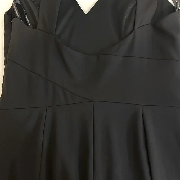 Dessy Collection Sleeveless Black Trumpet Evening Gown - Picture 9 of 11